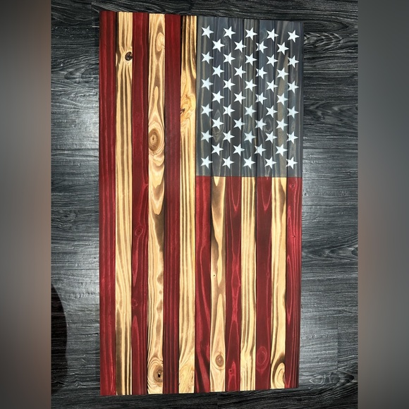 Rustic American Flag (Handcrafted) - Picture 5 of 6